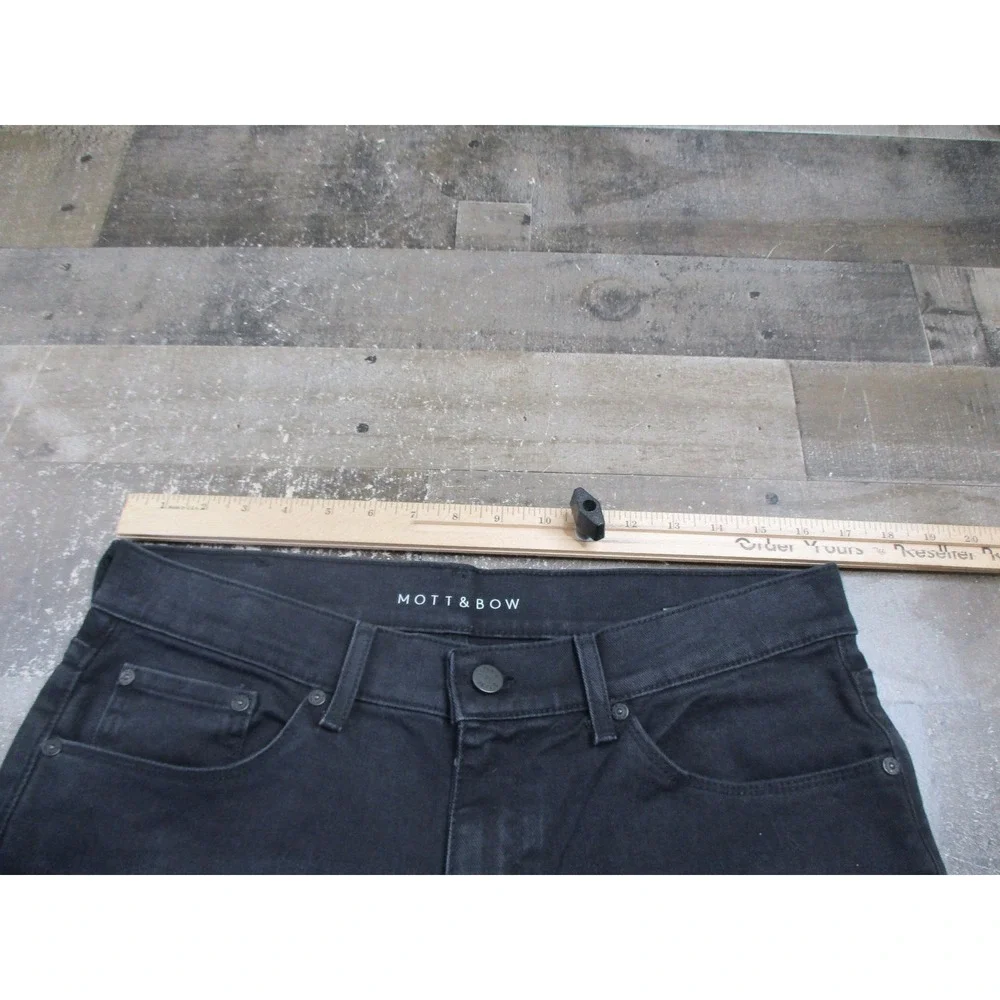 Mott & Bow Jeans Mens 32x32 Black Slim Fit Stretch Denim Classic Casual Pants